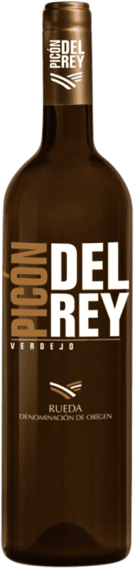 6,95 € Spedizione Gratuita | Vino bianco Picón del Rey Sobre Lías D.O. Rueda Castilla y León Spagna Verdejo Bottiglia 75 cl