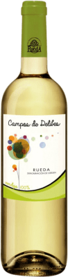 5,95 € Envio grátis | Vinho branco Campos de Delibes D.O. Rueda Castela e Leão Espanha Verdejo Garrafa 75 cl