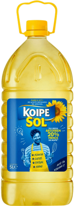 18,95 € Envío gratis | Aceite de Cocina Koipe Sol Girasol Alto Oleico Andalucía España Garrafa 5 L