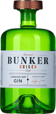 47,95 € Envio grátis | Genever Gin Bunker Origen Espanha 70 cl