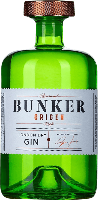 46,95 € 免费送货 | 金酒 Bunker Origen London Dry 西班牙 瓶子 70 cl