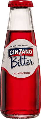 11,95 € 免费送货 | 盒装3个 饮料和搅拌机 Cinzano Bitter Soda VAP 西班牙 微型瓶 10 cl