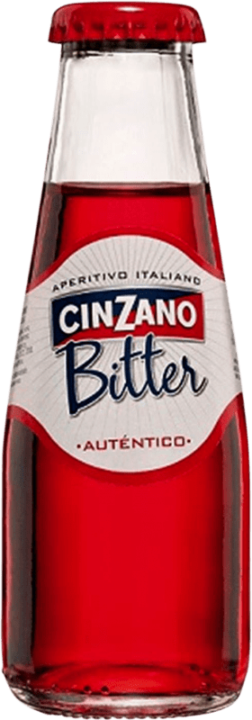 11,95 € Spedizione Gratuita | Scatola da 3 unità Bibite e Mixer Cinzano Bitter Soda VAP Spagna Bottiglia Miniatura 10 cl