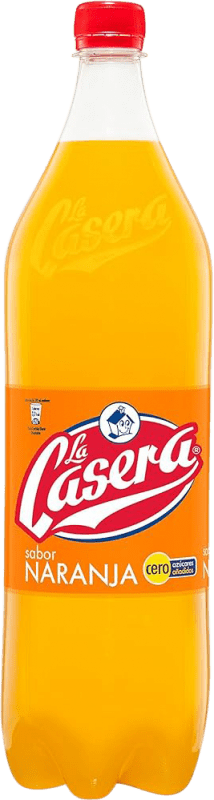 18,95 € 免费送货 | 盒装6个 饮料和搅拌机 La Casera Naranja 西班牙 特别的瓶子 2 L
