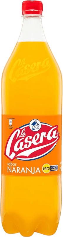 19,95 € Envío gratis | Caja de 6 unidades Refrescos y Mixers La Casera Naranja España Botella Especial 2 L