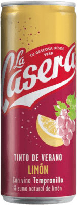 23,95 € 送料無料 | 24個入りボックス 飲み物とミキサー La Casera Tinto de Verano Limón スペイン アルミ缶 33 cl