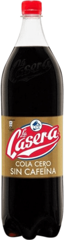 36,95 € 免费送货 | 盒装6个 饮料和搅拌机 La Casera Cola sin Cafeína 西班牙 特别的瓶子 2 L