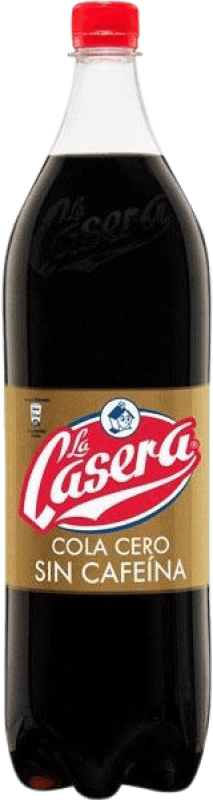 38,95 € Envío gratis | Caja de 6 unidades Refrescos y Mixers La Casera Cola sin Cafeína España Botella Especial 2 L