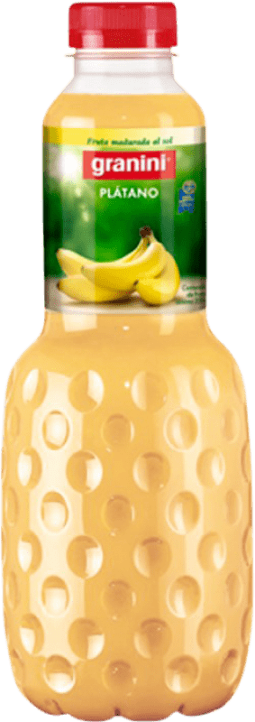 28,95 € Envío gratis | Caja de 6 unidades Refrescos y Mixers Granini Plátano España Botella 1 L