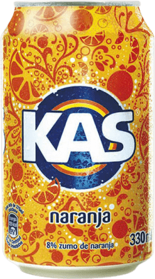 28,95 € 送料無料 | 24個入りボックス 飲み物とミキサー Kas Naranja スペイン アルミ缶 33 cl