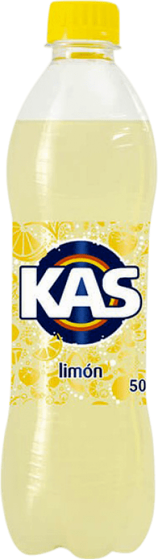 33,95 € Free Shipping | 12 units box Soft Drinks & Mixers Kas Limón PET Spain Medium Bottle 50 cl