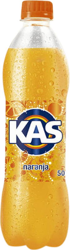 35,95 € Free Shipping | 12 units box Soft Drinks Kas Spain Medium Bottle 50 cl PET Naranja — Orange