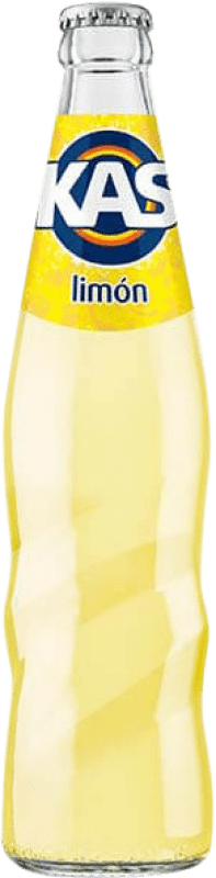 43,95 € Envio grátis | Caixa de 24 unidades Refrigerantes Kas Espanha Garrafinha Terço 35 cl Limón — Limão
