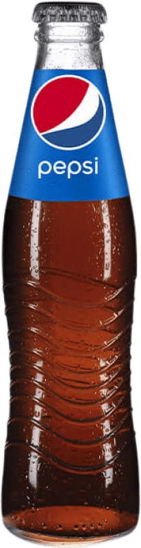 43,95 € Envío gratis | Caja de 24 unidades Refrescos Pepsi España Botellín Tercio 35 cl