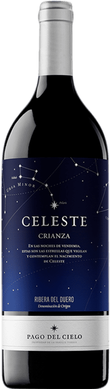 119,95 € Free Shipping | Red wine Pago del Cielo Celeste Aged D.O. Ribera del Duero Castilla y León Spain Tempranillo Jéroboam Bottle-Double Magnum 3 L