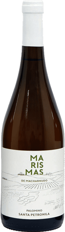 16,95 € Spedizione Gratuita | Vino bianco Santa Petronila Marismas I.G.P. Vino de la Tierra de Cádiz Andalusia Spagna Palomino Fino Bottiglia 75 cl