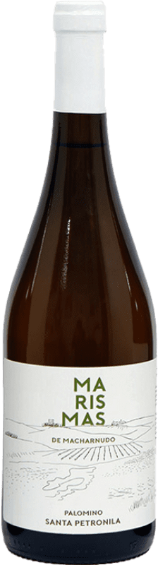 15,95 € 免费送货 | 白酒 Santa Petronila Marismas I.G.P. Vino de la Tierra de Cádiz 安达卢西亚 西班牙 Palomino Fino 瓶子 75 cl