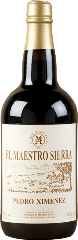 88,95 € Spedizione Gratuita | Vino fortificato Maestro Sierra PX Anticuario D.O. Jerez-Xérès-Sherry Andalusia Spagna Bottiglia 75 cl