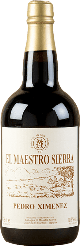 92,95 € Kostenloser Versand | Likörwein Maestro Sierra PX Anticuario D.O. Jerez-Xérès-Sherry Andalusien Spanien Pedro Ximénez Flasche 75 cl