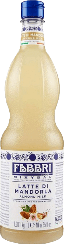 16,95 € Spedizione Gratuita | Schnapp Fabbri Sirope Leche de Almendras Italia Bottiglia 1 L Senza Alcol