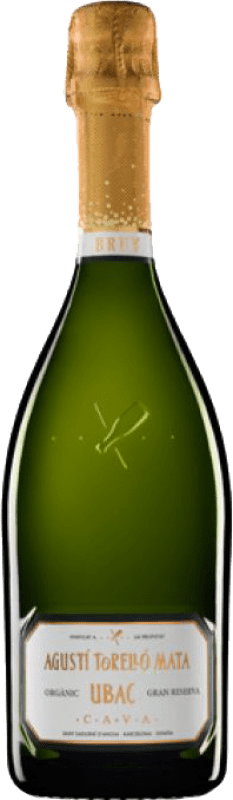 19,95 € Free Shipping | White Sparkling Wine Agustí Torelló Ubac Brut Grand Reserve — Long Barrel-Aged D.O. Cava Catalonia Spain Macabeo, Xarel·lo, Parellada 75 cl