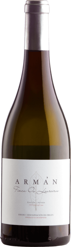 44,95 € Envio grátis | Vinho Branco Casal de Armán Finca os Loureiros D.O. Ribeiro Galiza Espanha Treixadura 75 cl