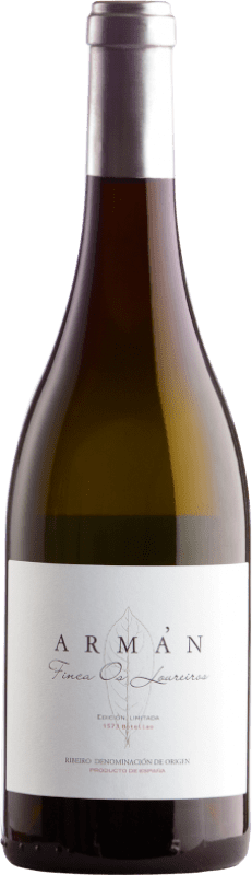 35,95 € Envío gratis | Vino blanco Casal de Armán Finca os Loureiros D.O. Ribeiro Galicia España Treixadura Botella 75 cl