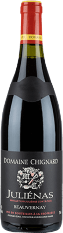 37,95 € Kostenloser Versand | Rotwein Domaine Chignard Beauvernay A.O.C. Juliénas Beaujolais Frankreich Gamay Flasche 75 cl