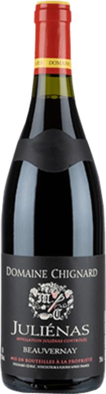 35,95 € Envio grátis | Vinho tinto Domaine Chignard Beauvernay A.O.C. Juliénas Beaujolais França Gamay Garrafa 75 cl