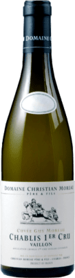 59,95 € Kostenloser Versand | Weißwein Domaine Christian Moreau Vaillons Guy Moreau A.O.C. Chablis Premier Cru Burgund Frankreich Chardonnay Flasche 75 cl