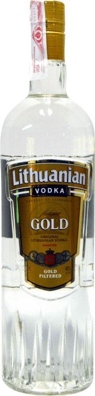 19,95 € Envío gratis | Vodka Lithuanian Gold — Edición Oro Lituania 1 L