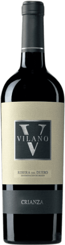 18,95 € Бесплатная доставка | Красное вино Viña Vilano Crianza — Крианса D.O. Ribera del Duero Кастилия-Леон Испания Tempranillo — Темпранильо Бутылка 75 cl