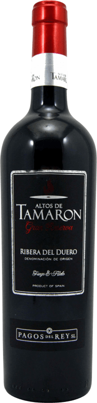 15,95 € 免费送货 | 红酒 Pagos del Rey Altos de Tamarón 大储备 D.O. Ribera del Duero 卡斯蒂利亚莱昂 西班牙 Tempranillo 瓶子 75 cl