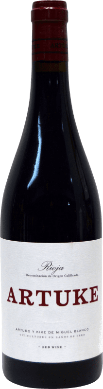 10,95 € Envio grátis | Vinho tinto Artuke D.O.Ca. Rioja La Rioja Espanha Tempranillo, Viura Garrafa 75 cl
