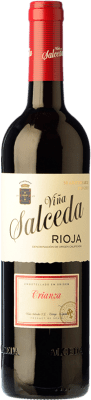 5,95 € 送料無料 | 赤ワイン Viña Salceda 高齢者 D.O.Ca. Rioja ラ・リオハ スペイン Tempranillo, Graciano, Mazuelo ハーフボトル 37 cl