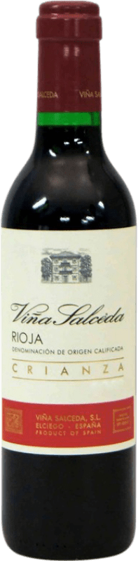 5,95 € Бесплатная доставка | Красное вино Viña Salceda старения D.O.Ca. Rioja Ла-Риоха Испания Tempranillo, Graciano, Mazuelo Половина бутылки 37 cl