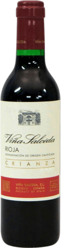 5,95 € Envío gratis | Vino tinto Viña Salceda Crianza D.O.Ca. Rioja La Rioja España Tempranillo, Graciano, Mazuelo Media Botella 37 cl