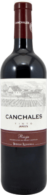 3,95 € Spedizione Gratuita | Vino Rosso Bodegas Riojanas Canchales Giovane D.O.Ca. Rioja La Rioja Spagna Tempranillo 75 cl