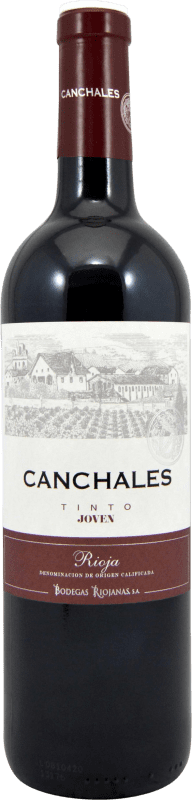 3,95 € Free Shipping | Red wine Bodegas Riojanas Canchales Young D.O.Ca. Rioja The Rioja Spain Tempranillo Bottle 75 cl