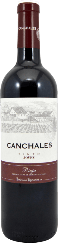 3,95 € Envío gratis | Vino Tinto Bodegas Riojanas Canchales Joven D.O.Ca. Rioja La Rioja España Tempranillo 75 cl