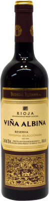10,95 € 送料無料 | 赤ワイン Bodegas Riojanas Viña Albina 予約 D.O.Ca. Rioja ラ・リオハ スペイン Tempranillo, Graciano, Mazuelo ボトル 75 cl