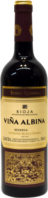 9,95 € Free Shipping | Red wine Bodegas Riojanas Viña Albina Reserve D.O.Ca. Rioja The Rioja Spain Tempranillo, Graciano, Mazuelo Bottle 75 cl