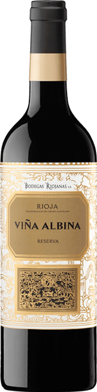 9,95 € Kostenloser Versand | Rotwein Bodegas Riojanas Viña Albina Reserve — Gereift D.O.Ca. Rioja La Rioja Spanien Tempranillo, Graciano, Mazuelo Flasche 75 cl
