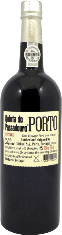 76,95 € Envío gratis | Vino Generoso Fortificado Niepoort Quinta do Passadouro Vintage I.G. Porto Oporto Portugal Botella 75 cl
