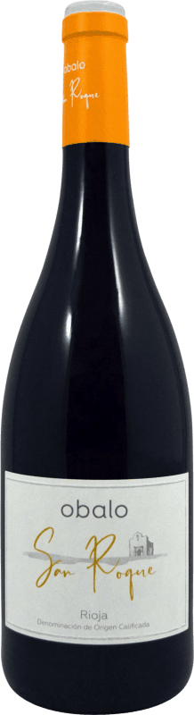 12,95 € Бесплатная доставка | Красное вино Obalo San Roque Молодой D.O.Ca. Rioja Ла-Риоха Испания Tempranillo бутылка 75 cl