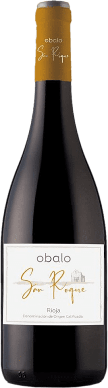 9,95 € Spedizione Gratuita | Vino Rosso Obalo San Roque Giovane D.O.Ca. Rioja La Rioja Spagna Tempranillo 75 cl