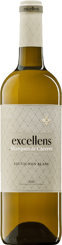 11,95 € 免费送货 | 白酒 Marqués de Cáceres Excellens D.O.Ca. Rioja 拉里奥哈 西班牙 Sauvignon White 瓶子 75 cl