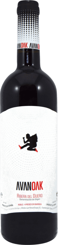 8,95 € Бесплатная доставка | Красное вино Juan Manuel Burgos Aván Oak D.O. Ribera del Duero Кастилия-Леон Испания Tempranillo бутылка 75 cl