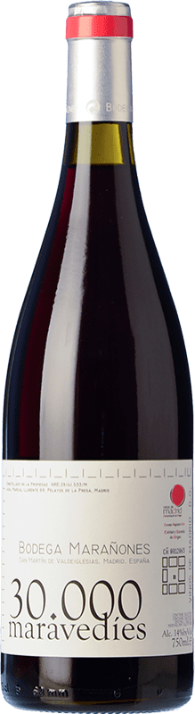 16,95 € Free Shipping | Red wine Marañones Treintamil Maravedíes D.O. Vinos de Madrid Madrid's community Spain Syrah, Grenache Bottle 75 cl