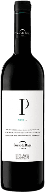 10,95 € Kostenloser Versand | Rotwein Ponte da Boga D.O. Ribeira Sacra Galizien Spanien Mencía Flasche 75 cl